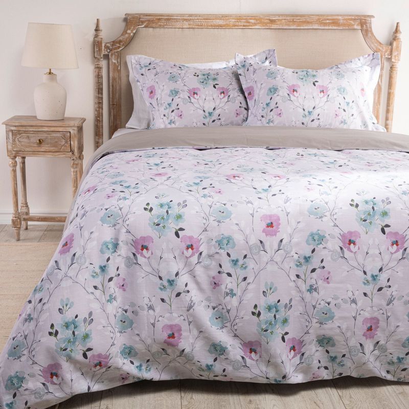 ROBERTA ALLEN - Funda de Duvet Estampada de Algodón con cierre de botones Roberta Allen. Forro de Plumón Magdalena para cama doble, queen y king