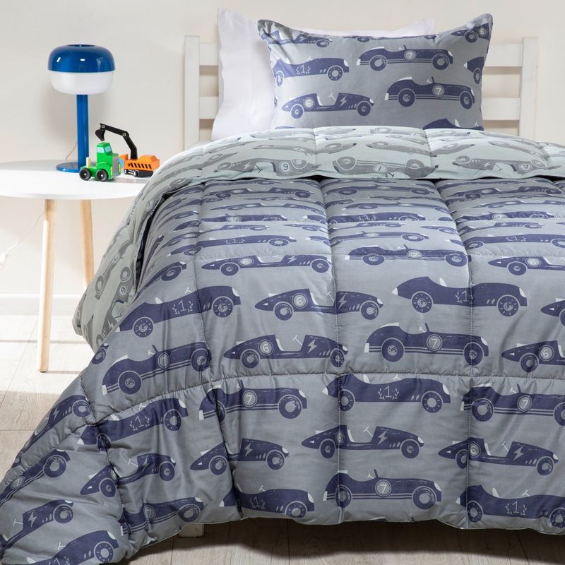 MICA KIDS - Edredón Infantil Mica Kids con exterior y relleno de Poliéster 300 GSM Auto. Edredón Estampado para cama Sencillo y doble.
