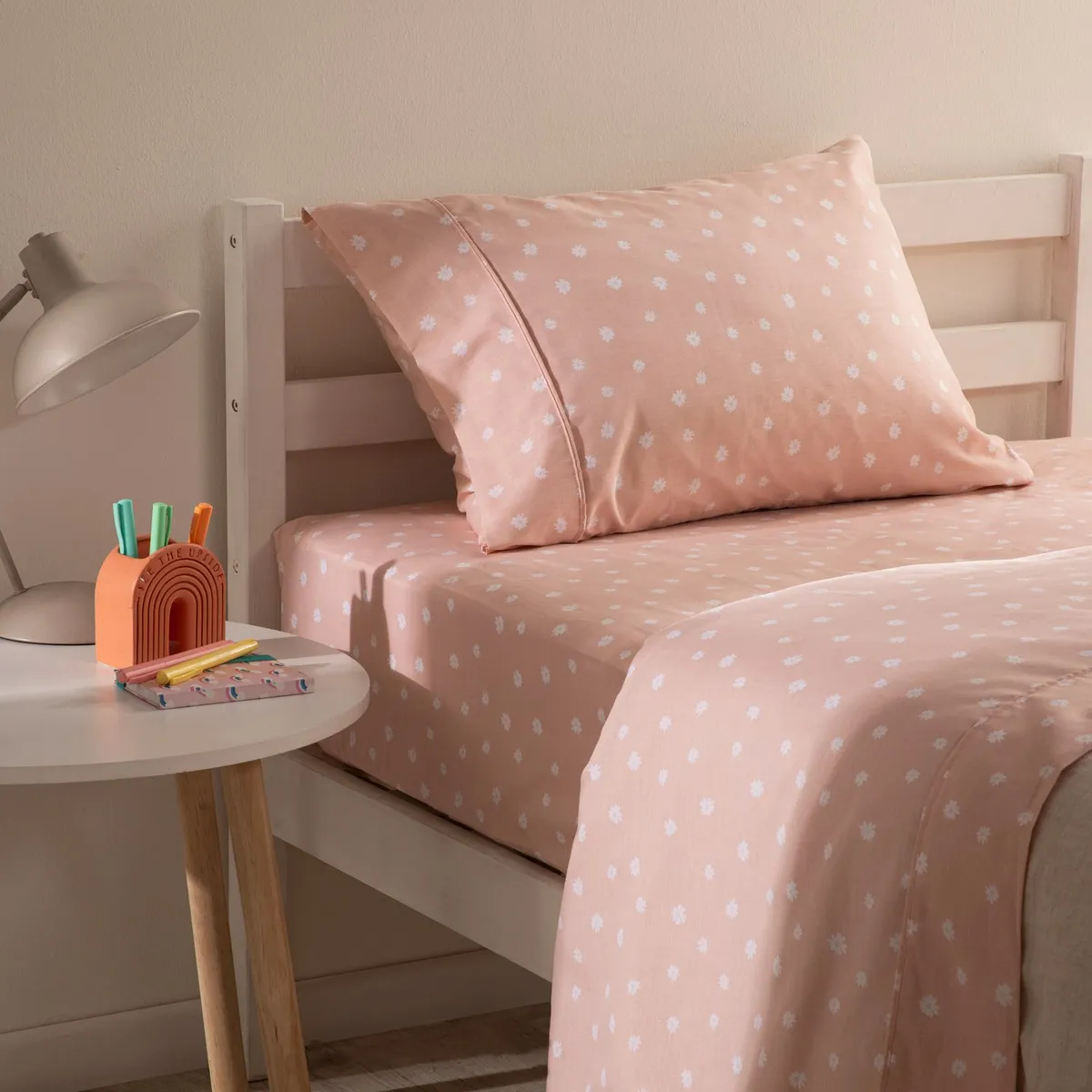 MICA KIDS - Sábanas de Polialgodón 180 Hilos Suave Mica Kids Poppy. Juegos de Sábanas Estampadas para cama Sencillo y Doble