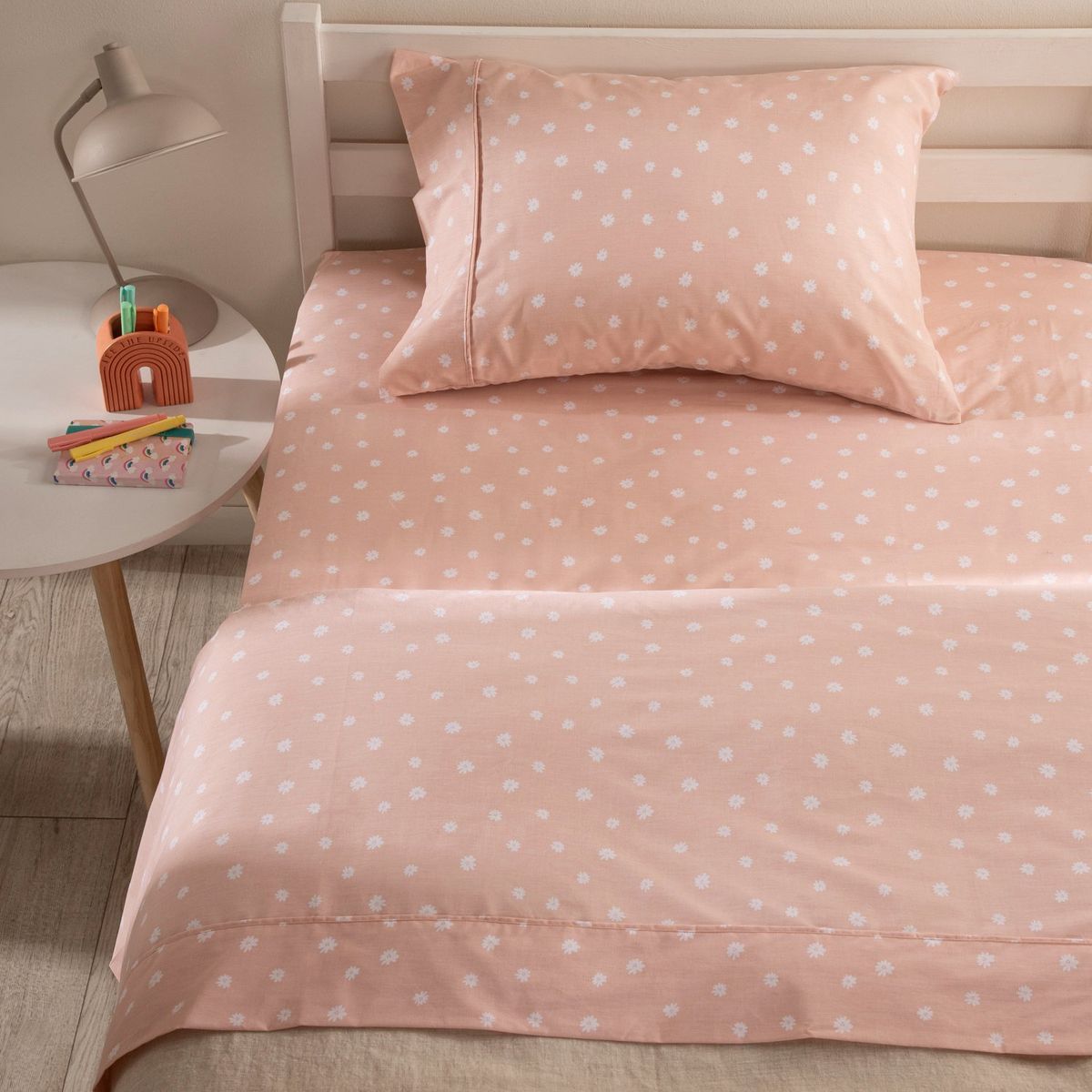 MICA KIDS - Sábanas de Polialgodón 180 Hilos Suave Mica Kids Poppy. Juegos de Sábanas Estampadas para cama Sencillo y Doble