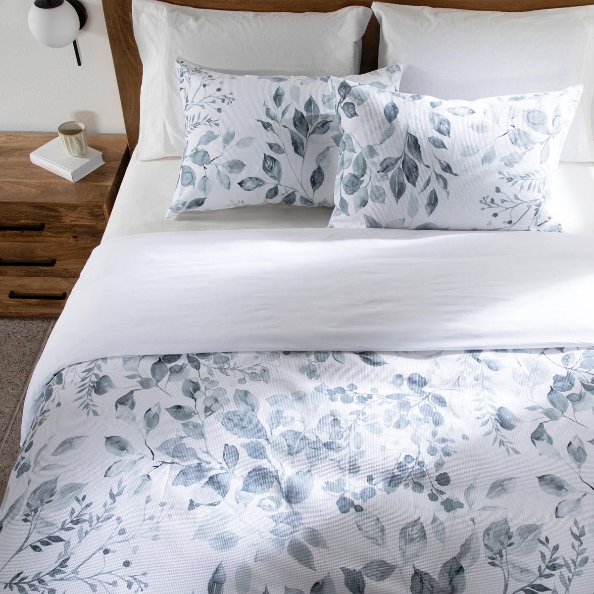BASEMENT HOME - Funda de Duvet Estampada de Algodón con cierre de botones Basement home. Forro de Plumón Spring para cama doble, queen y king