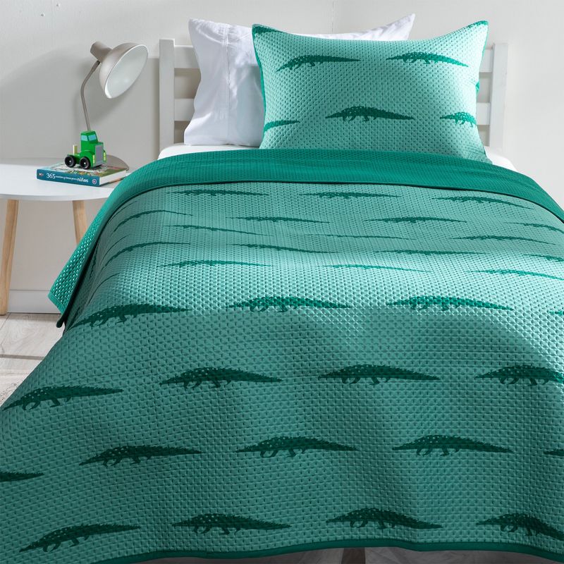 MICA KIDS - Cubrelecho Infantil Mica Kids con exterior y relleno de Poliéster 150 GSM Selvatico. Edredón Estampado para cama Sencillo y doble.
