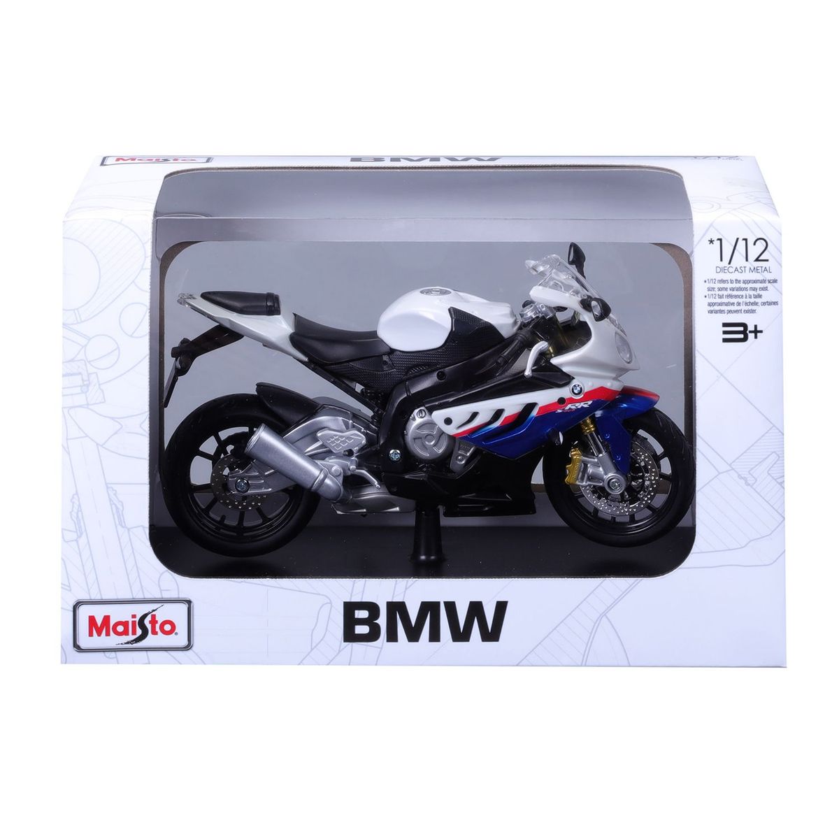 MAISTO - Moto coleccionable  BMW S 1000 RR a escala, a partir de los 3 años