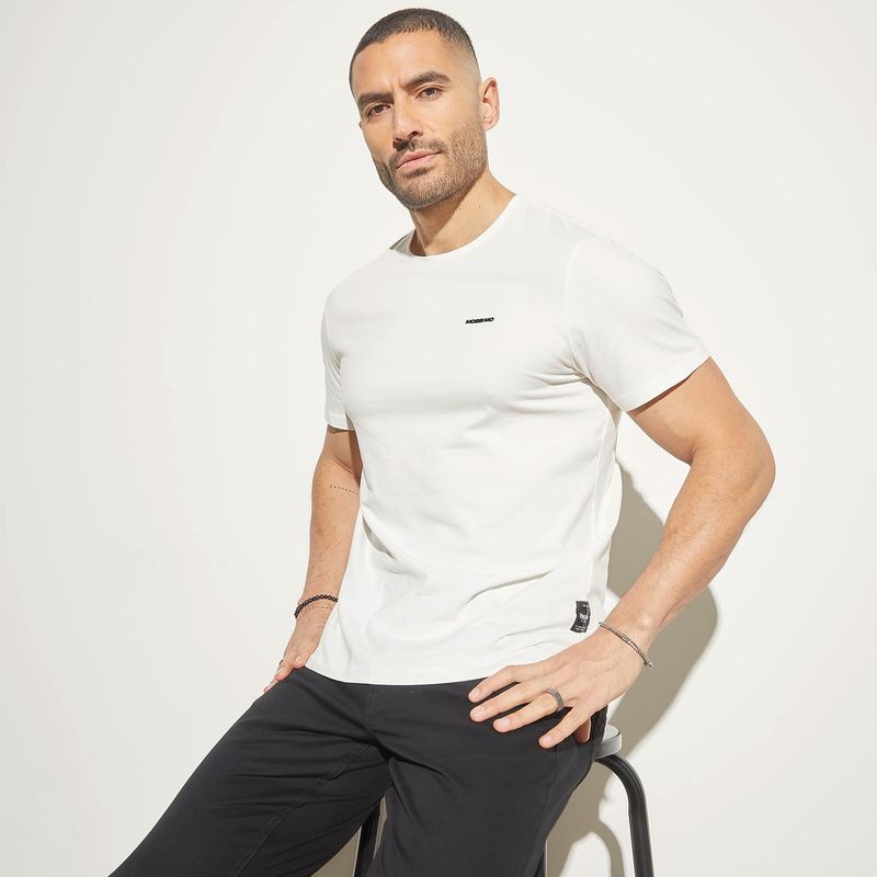 MOSSIMO - Camiseta Hombre Manga corta con Logo de Algodón Mossimo