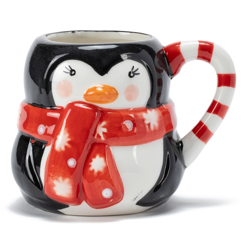 ROBERTA ALLEN - Platos de postre Cerámica Mug Navidad Reno