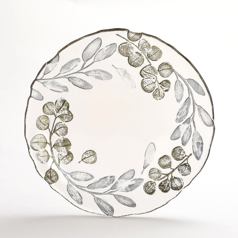 ROBERTA ALLEN - Platos de postre Vidrio Plato Postre 21Cm Eucalyptus Dorado