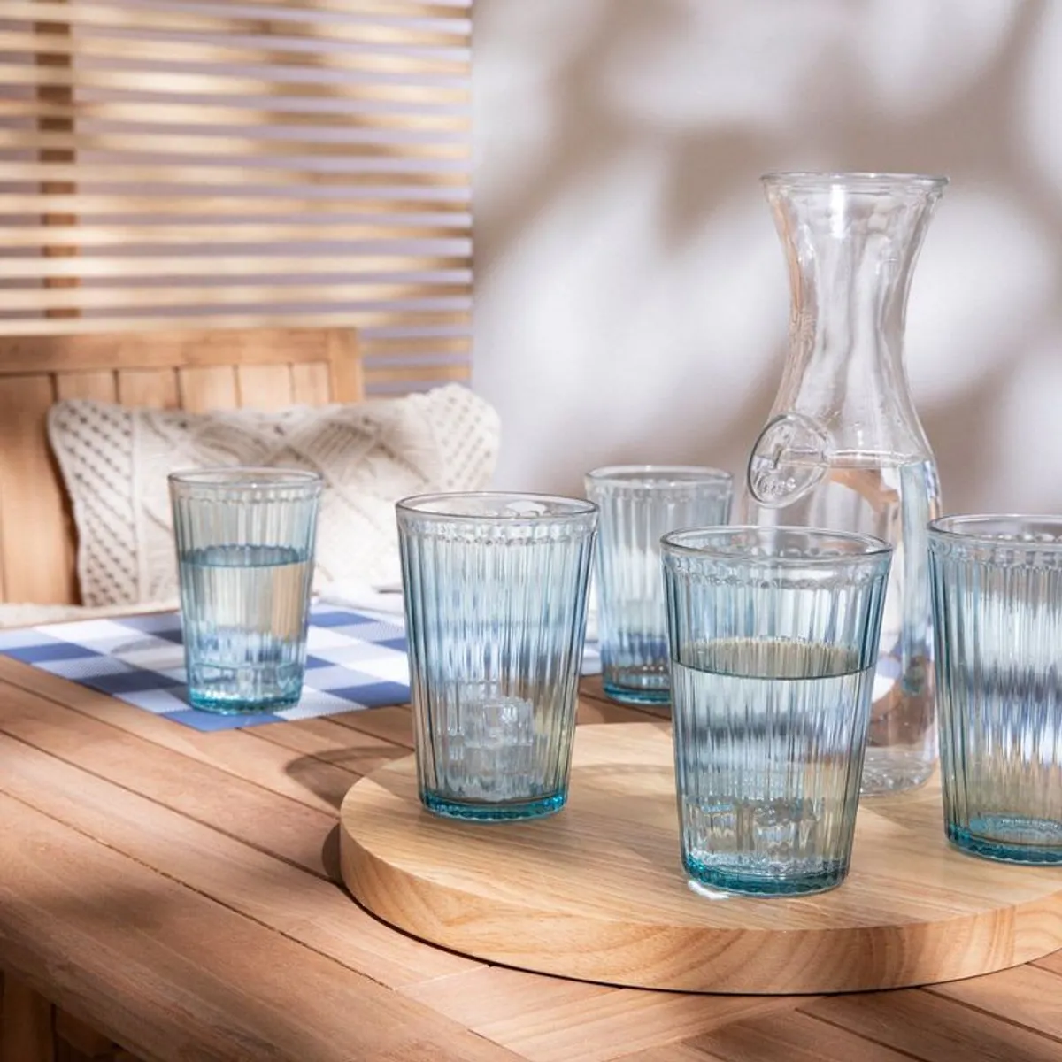 MICA - Vaso de vidrio corto MICA: 6 piezas