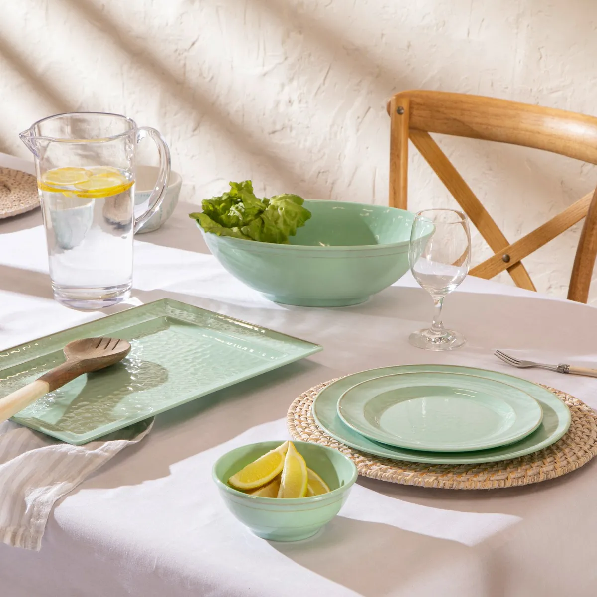 BASEMENT HOME - Ensaladera Hamptons Turquesa  30Cm
