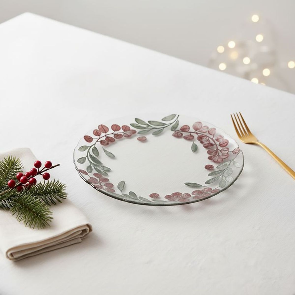 ROBERTA ALLEN - Plato para Postre 21 cm Mesa de Navidad Roberta Allen