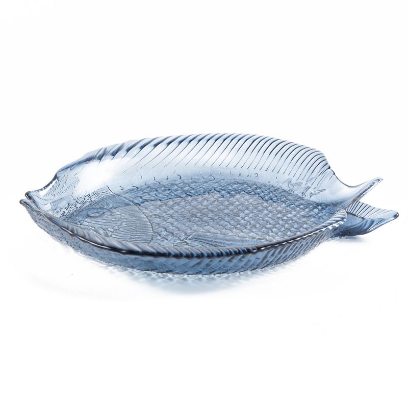 BASEMENT HOME - Fuente Pescado 30Cm Azul