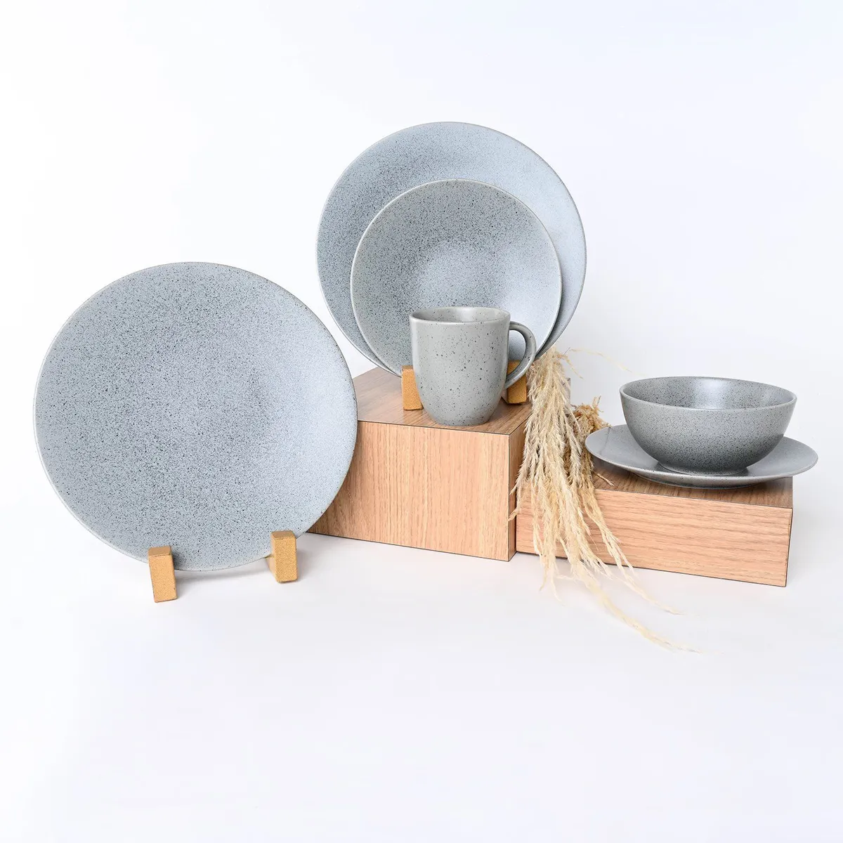 BASEMENT HOME - Vajilla Basement Home: Porcelana Gres 4 puestos 16 piezas