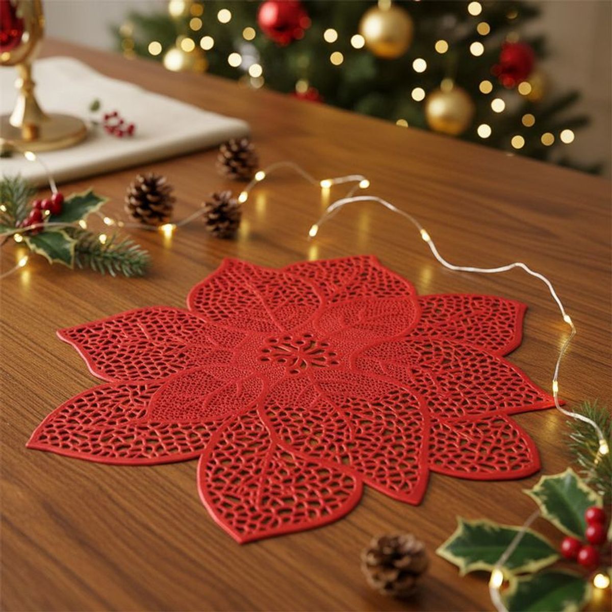 ROBERTA ALLEN - Individual para Mesa de Navidad Set x4 38 cm