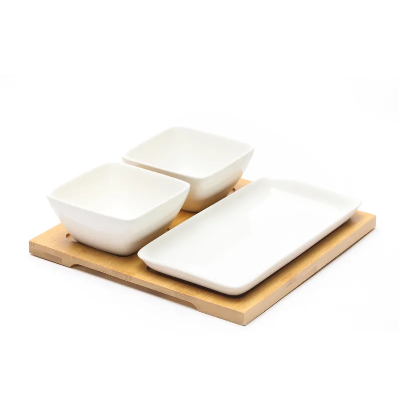 BASEMENT HOME - Bowls Set 2 + Fuente + Tabla Bambu