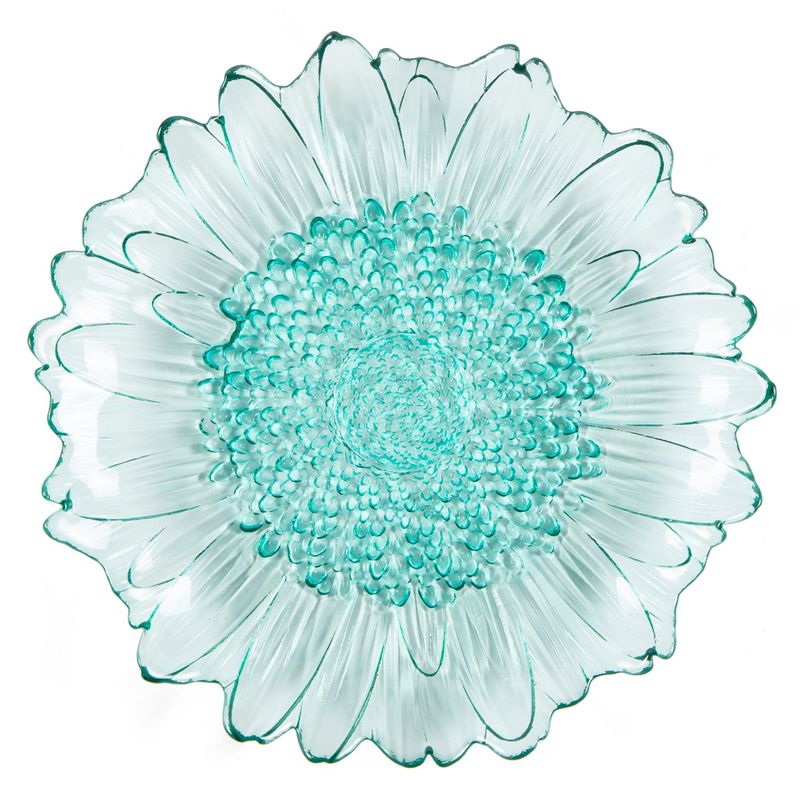 ROBERTA ALLEN - Platos de ensalada Vidrio 21Cm Vidrio Flori Naif Turquesa