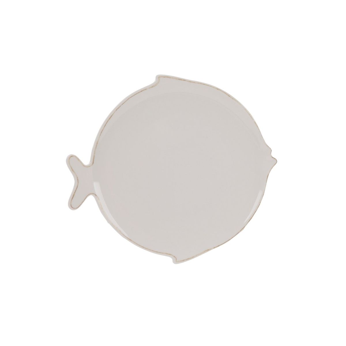 BASEMENT HOME - Plato hondo Melamina Pez Azul Hamptons 24 cm