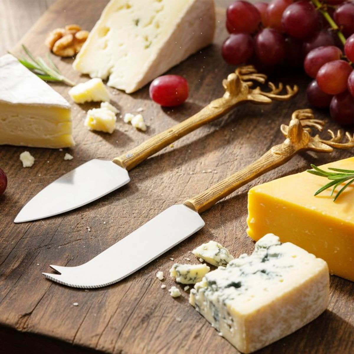 ROBERTA - Cuchillos para Queso Set x2 Mesa de Navidad