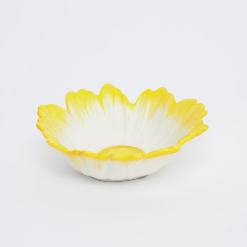 ROBERTA ALLEN - Bowl Gres 9.5Cm Flori Naif Amarillo