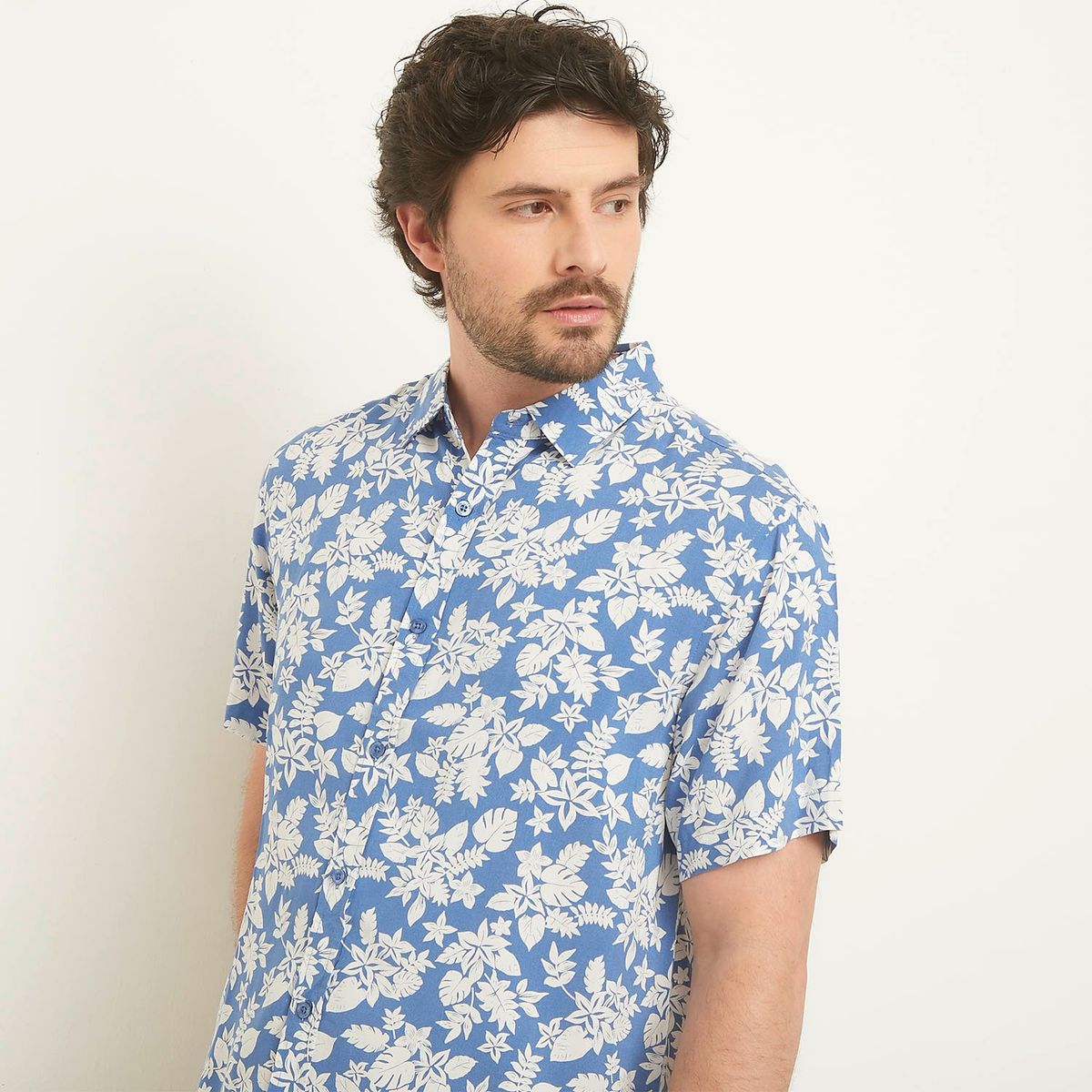 NEWPORT - Camisa Hombre con Estampado Manga corta Newport