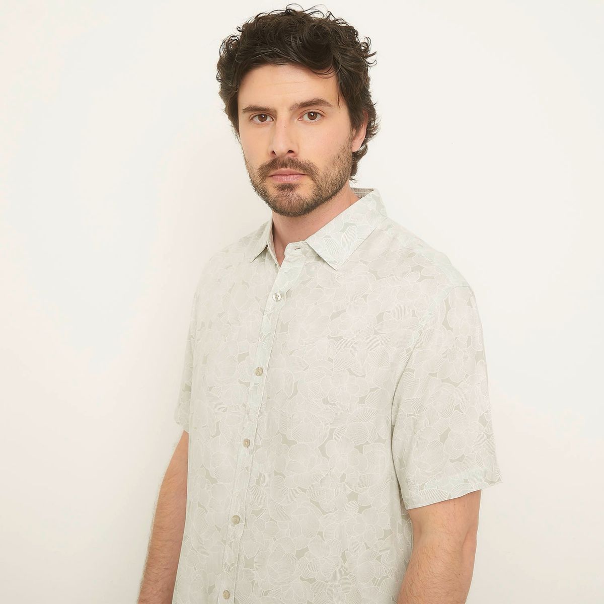 NEWPORT - Camisa Hombre con Estampado Manga corta Newport