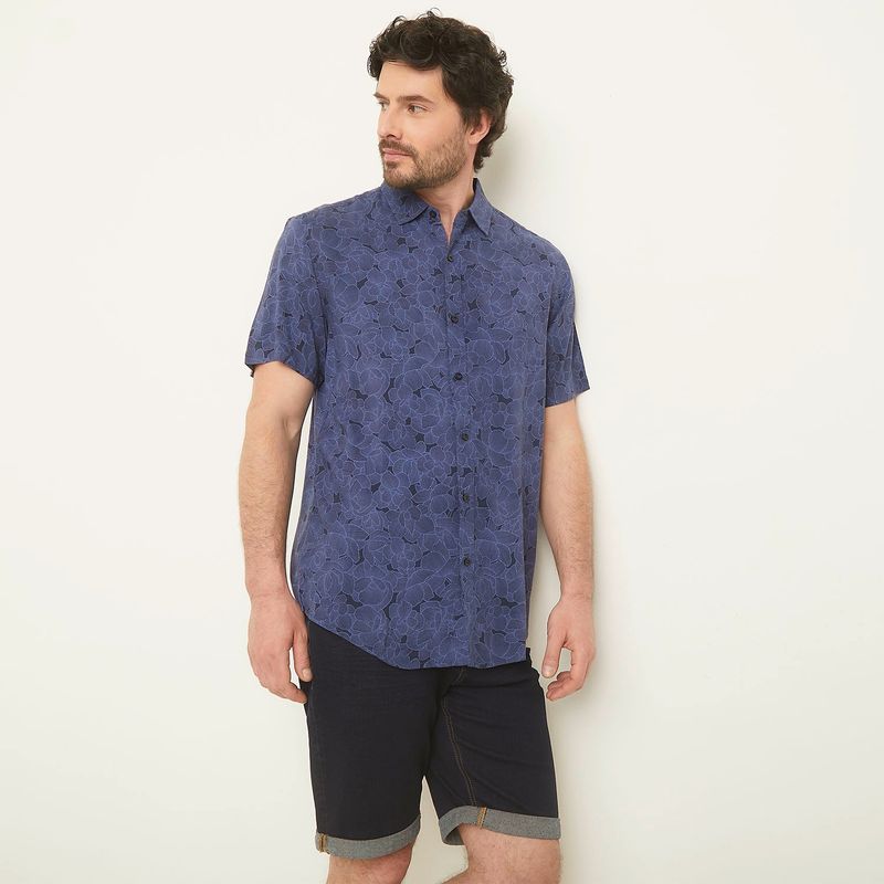 NEWPORT - Camisa Hombre con Estampado Manga corta Newport