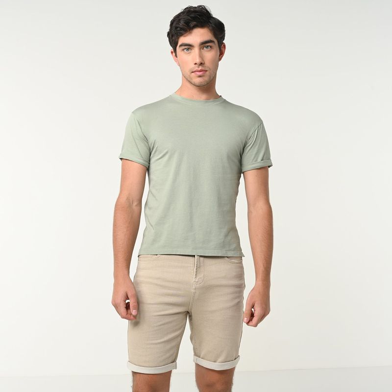 BEARCLIFF - Bermuda de jean Hombre Denim Bearcliff