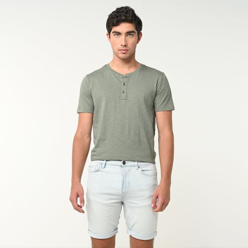 BEARCLIFF - Bermuda de jean Hombre Denim Bearcliff