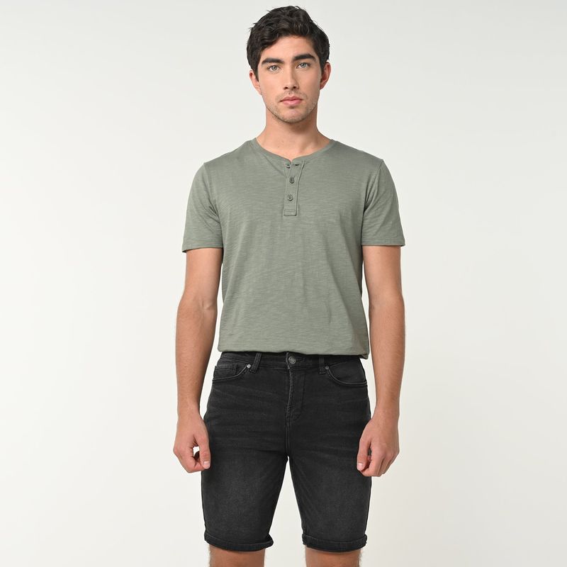 BEARCLIFF - Bermuda de jean Hombre Denim Bearcliff