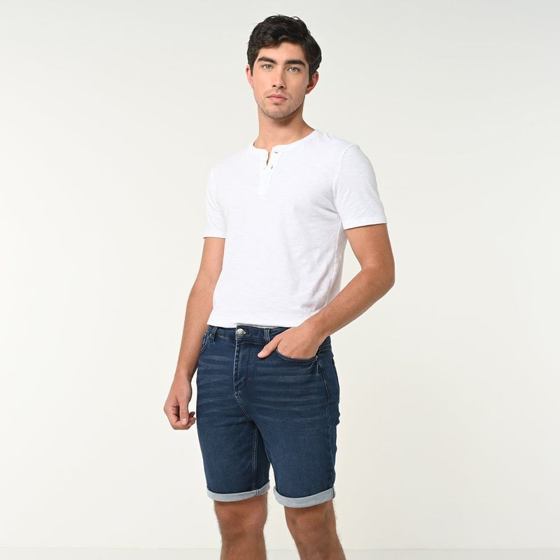 BEARCLIFF - Bermuda de jean Hombre Denim Bearcliff