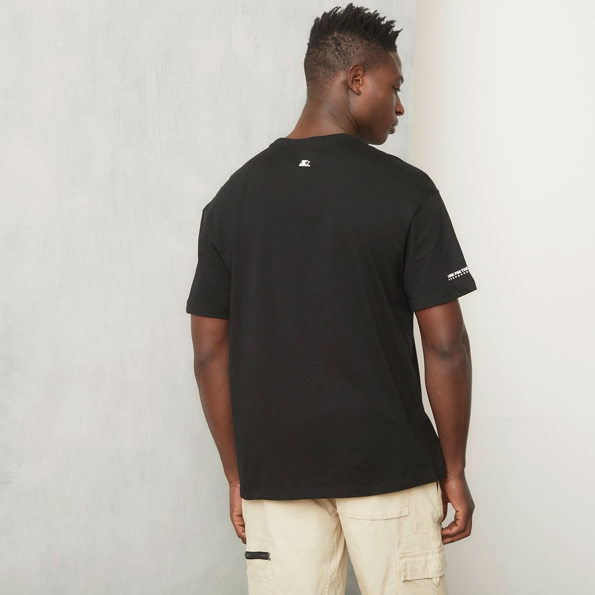 STARTER - Camiseta Hombre Manga Corta Oversize de Algodón Starter