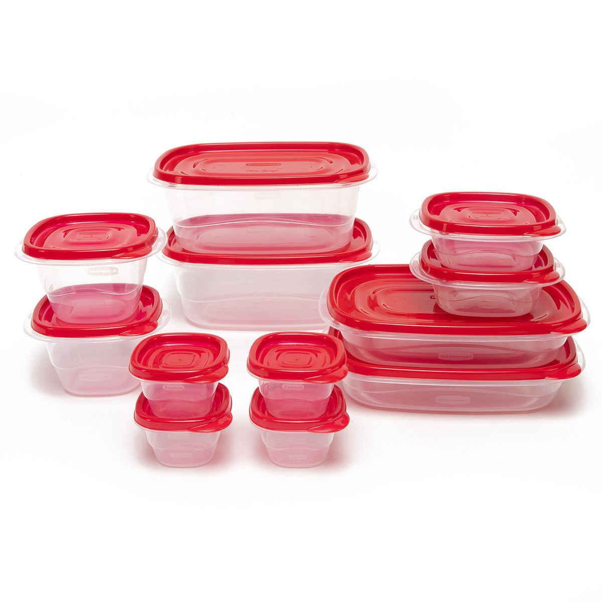 RUBBERMAID - Set de contenedores Plástico 24 Piezas