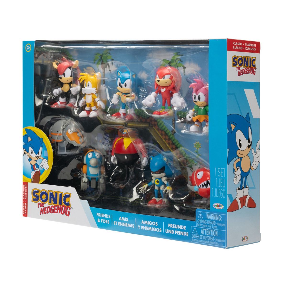  - Sonic Figura de acción Set Sonic y sus amigos. Incluye 10 piezas