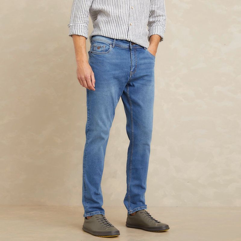 WOLF & HANK - Jean 5 Bolsillos Hombre Slim de Algodón Wolf & Hank