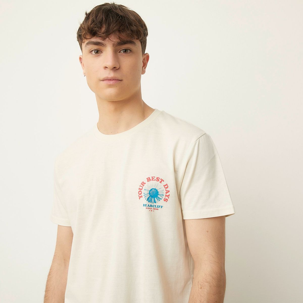 BEARCLIFF - Pijama Hombre Manga corta Estampado de Algodón Bearcliff