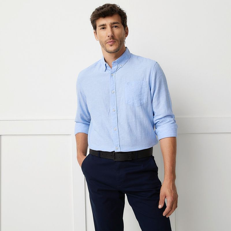 CHRISTIAN LACROIX - Camisa Hombre Manga larga de Lino Christian Lacroix