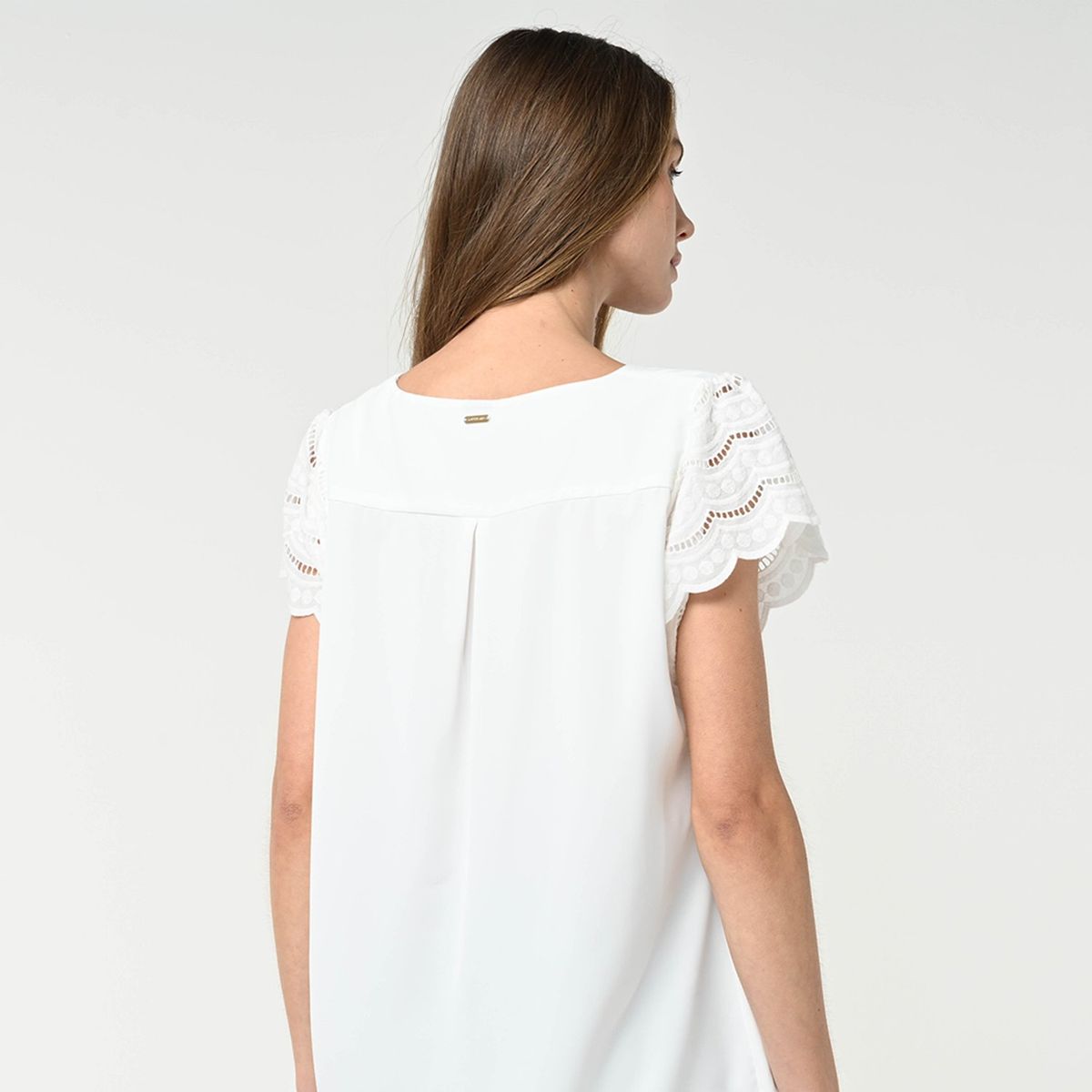SOUTHLAND - Blusa Mujer Liso Manga corta Southland