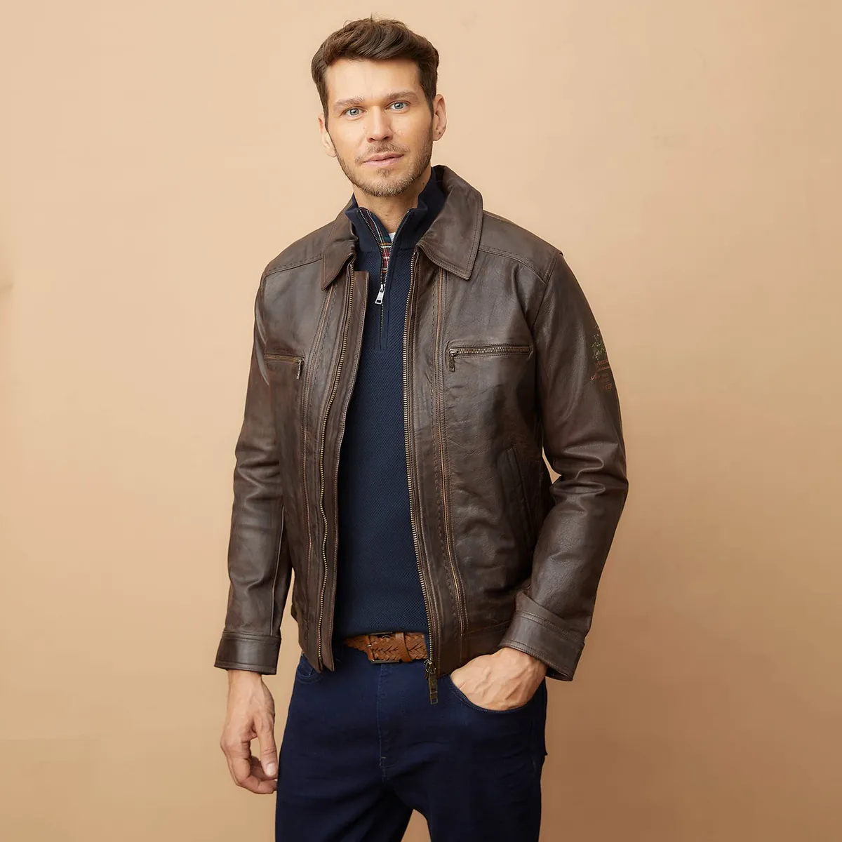 LA MARTINA - Chaqueta Hombre  De Cuero La Martina