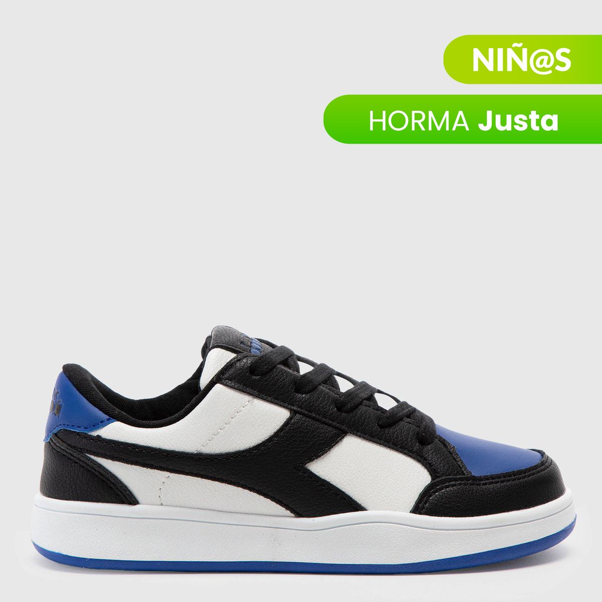 DIADORA - Tenis moda Diadora Boy Courtnew para Niño Horma Justa 