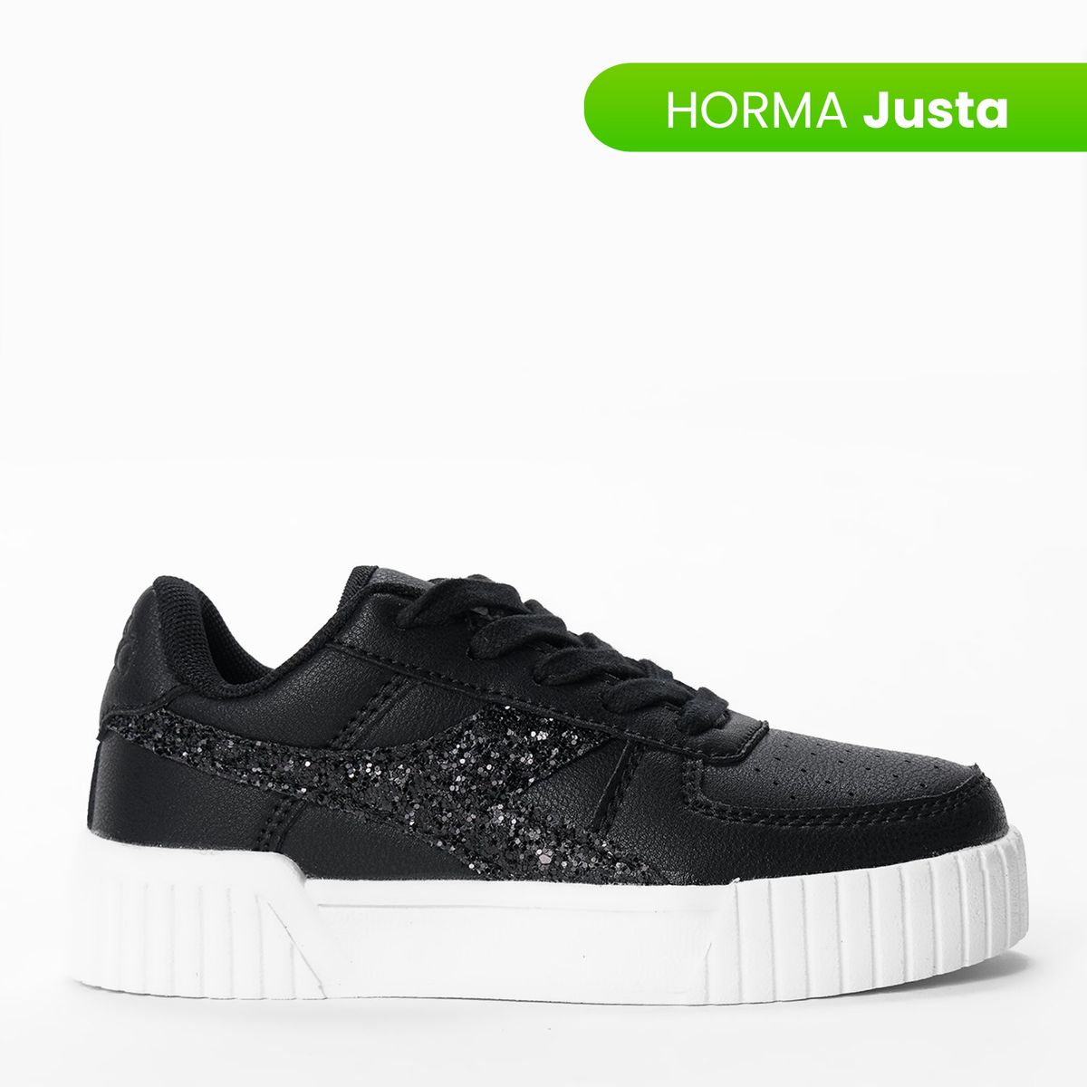 DIADORA - Tenis moda Diadora Girl Bampu para Niña Negros Horma Justa 