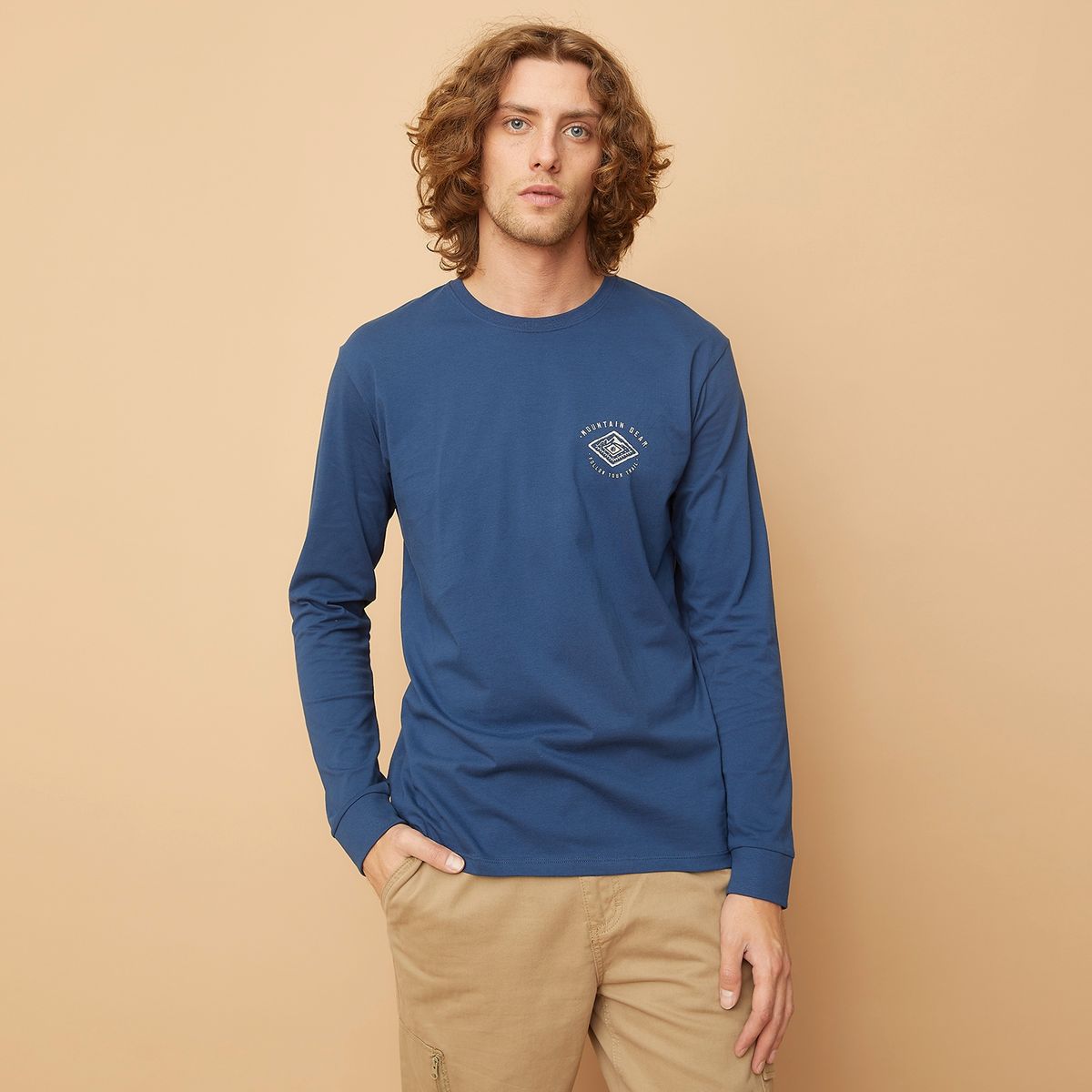 MOUNTAIN GEAR - Camiseta Hombre Manga larga Mountain Gear Outdoor