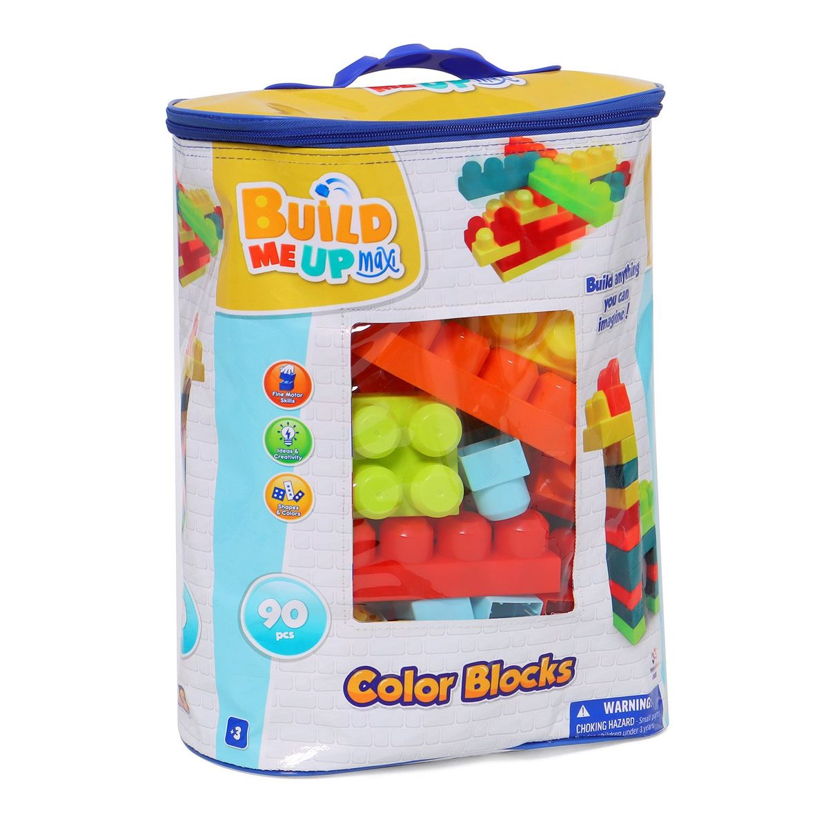  - Bloques de construcción. Build me up para bebé. Incluye 90 bloques