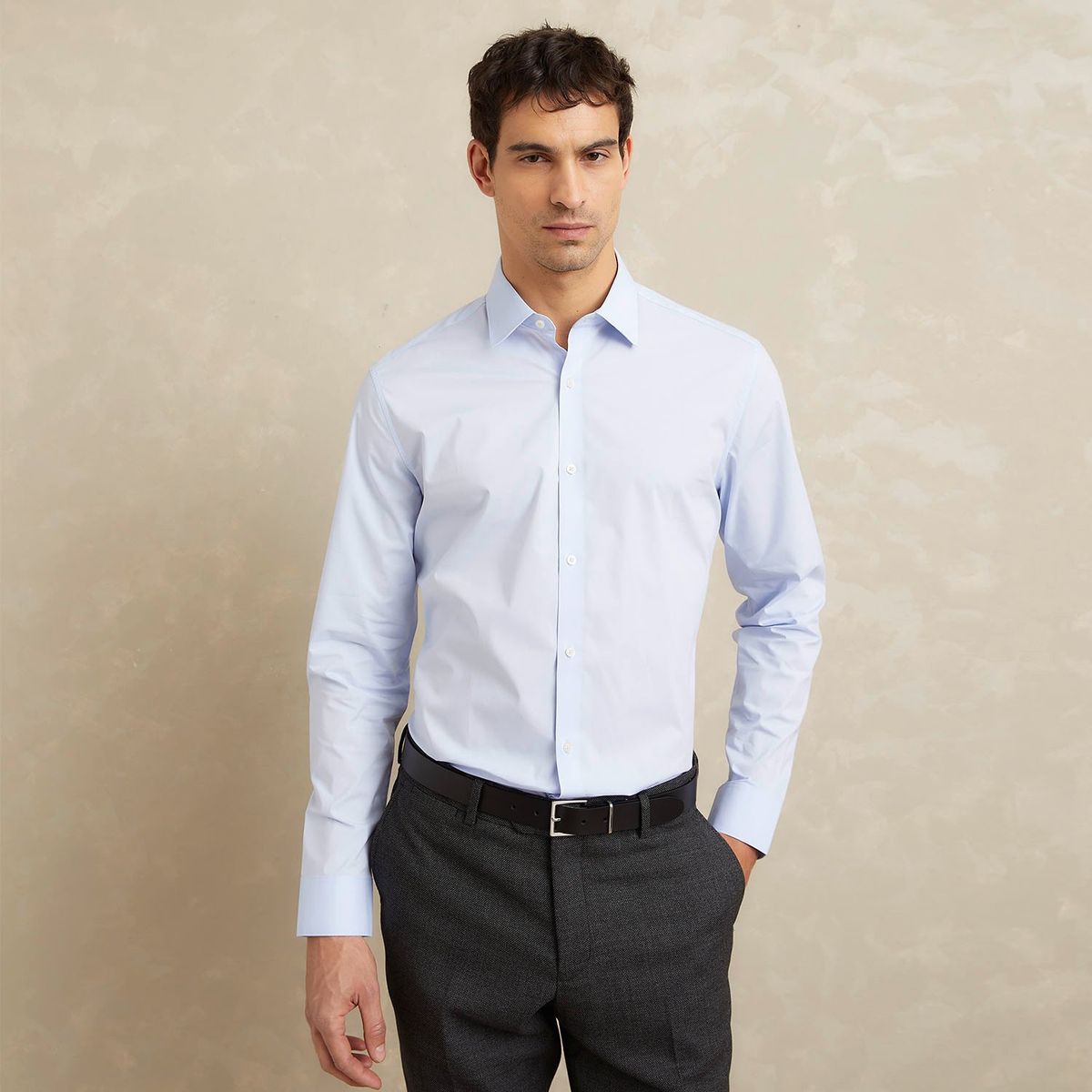 WOLF & HANK - Camisa Hombre Manga larga Slim de Algodón WOLF&HANK 