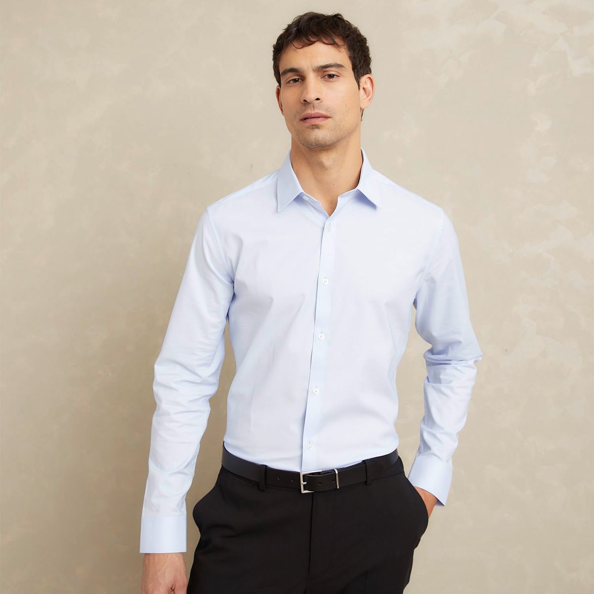 WOLF & HANK - Camisa Hombre Manga larga Slim de Algodón WOLF&HANK 