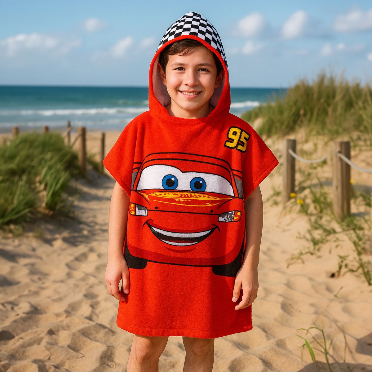 DISNEY - Toalla infantil 200 g CARS 60 x 120 cm