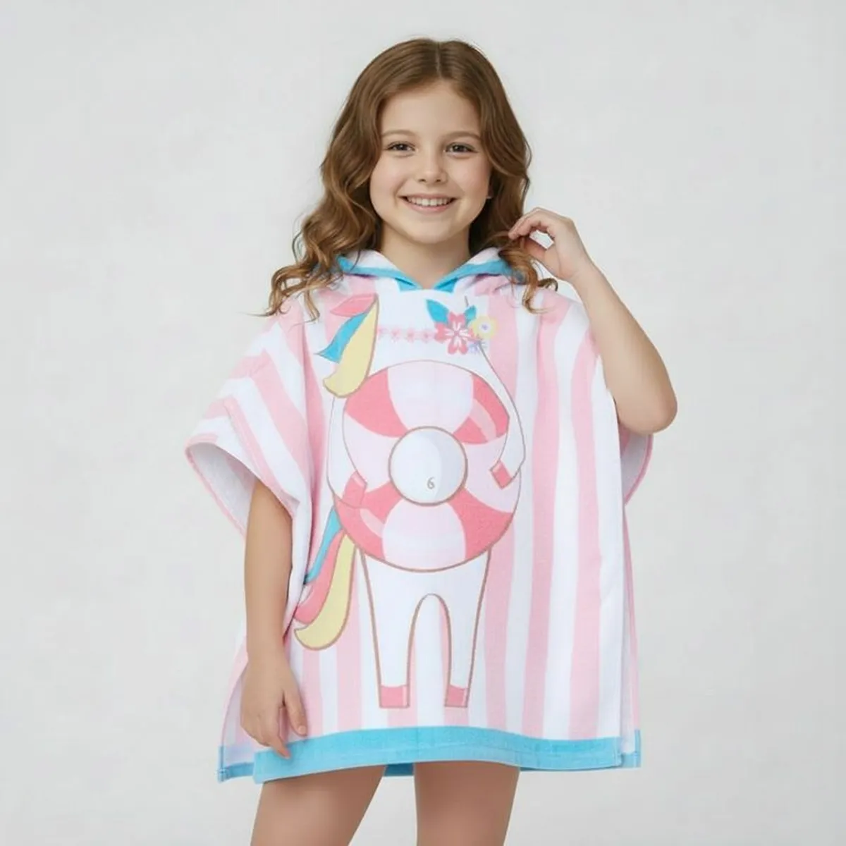 MICA KIDS - Toalla infantil 200 g RAYAS UNI 60 x 120 cm