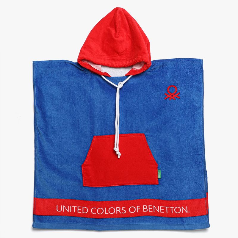 BENETTON - Toalla infantil SOLID AZ 60 x 120 cm