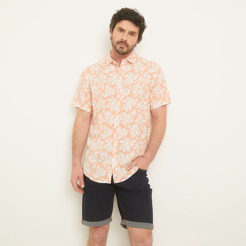 NEWPORT - Camisa Hombre con Estampado Manga corta Newport