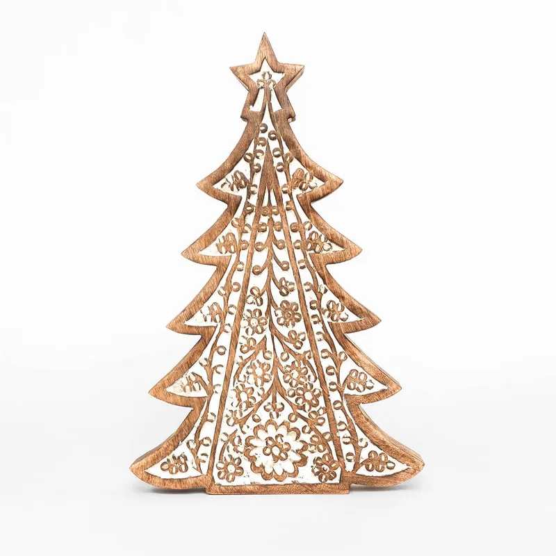 MICA - Adorno Árbol de Navidad: Pino Madera 36 cm