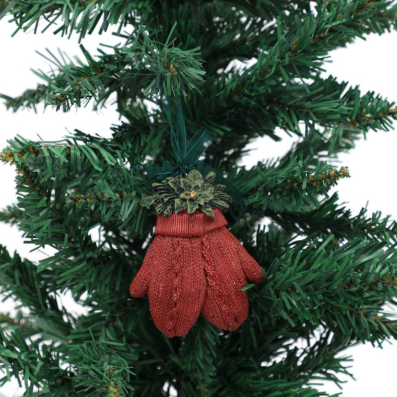 MICA - Adorno colgante Guantes navideños para arbol de navidad 9 cm Mica