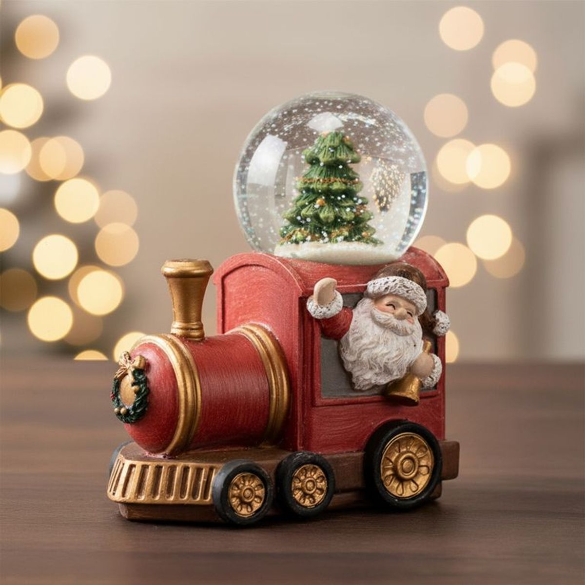MICA - Bola de Nieve Navideña: Tren 12.5 cm