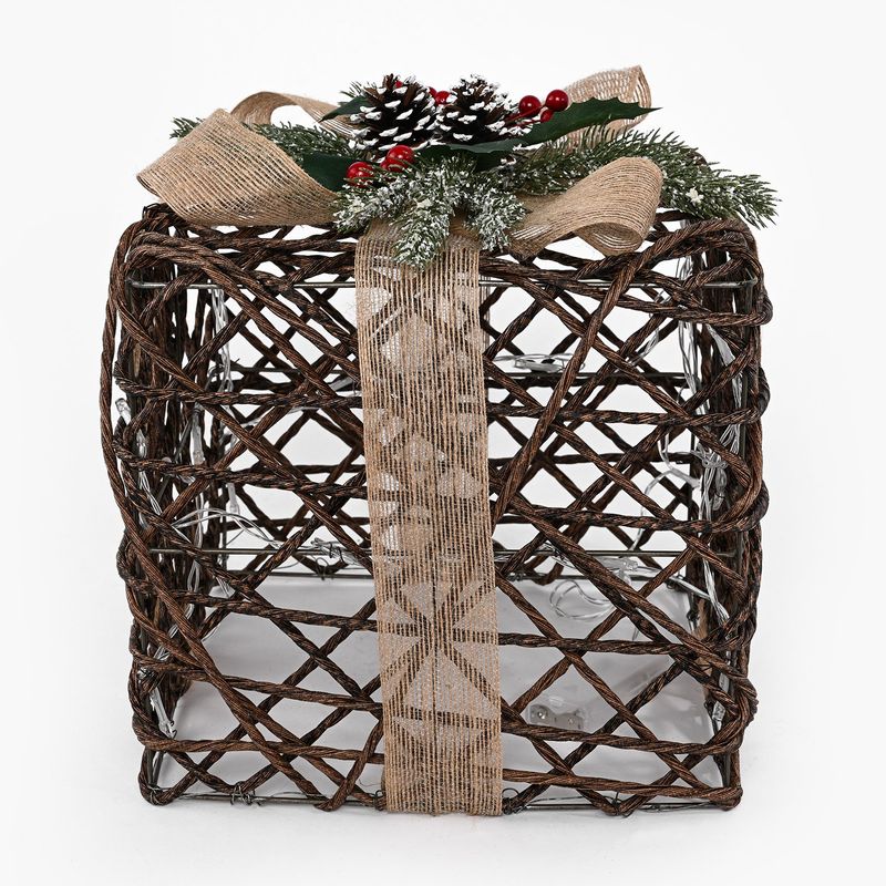 MICA - Adorno Navideño con Luz: Regalo 25 cm